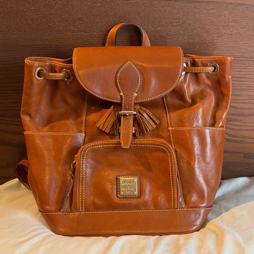 Dooney & Bourke Brown Leather Backpack